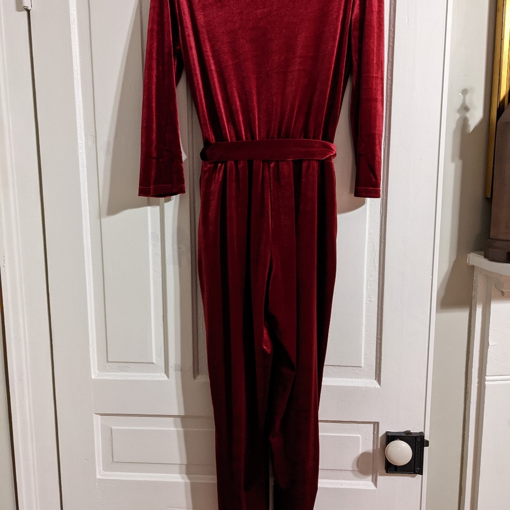 Red Velvet Jumpsuit
